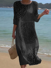 Romilda | Vestido casual bordado na moda