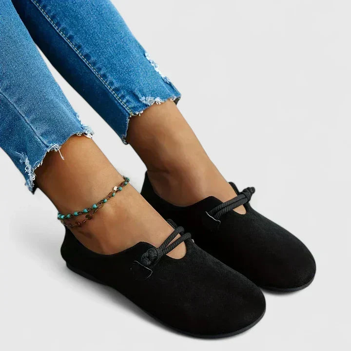 MARÍLIA | Mocassins em Bege e Preto