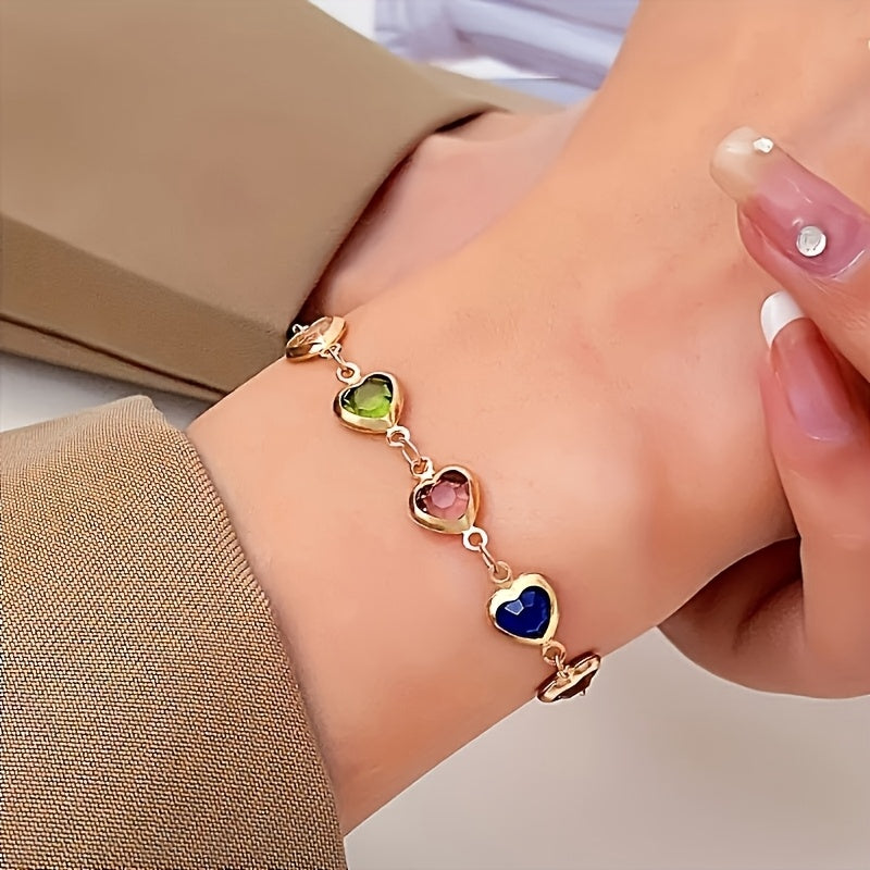 Pulseira única em forma de coração