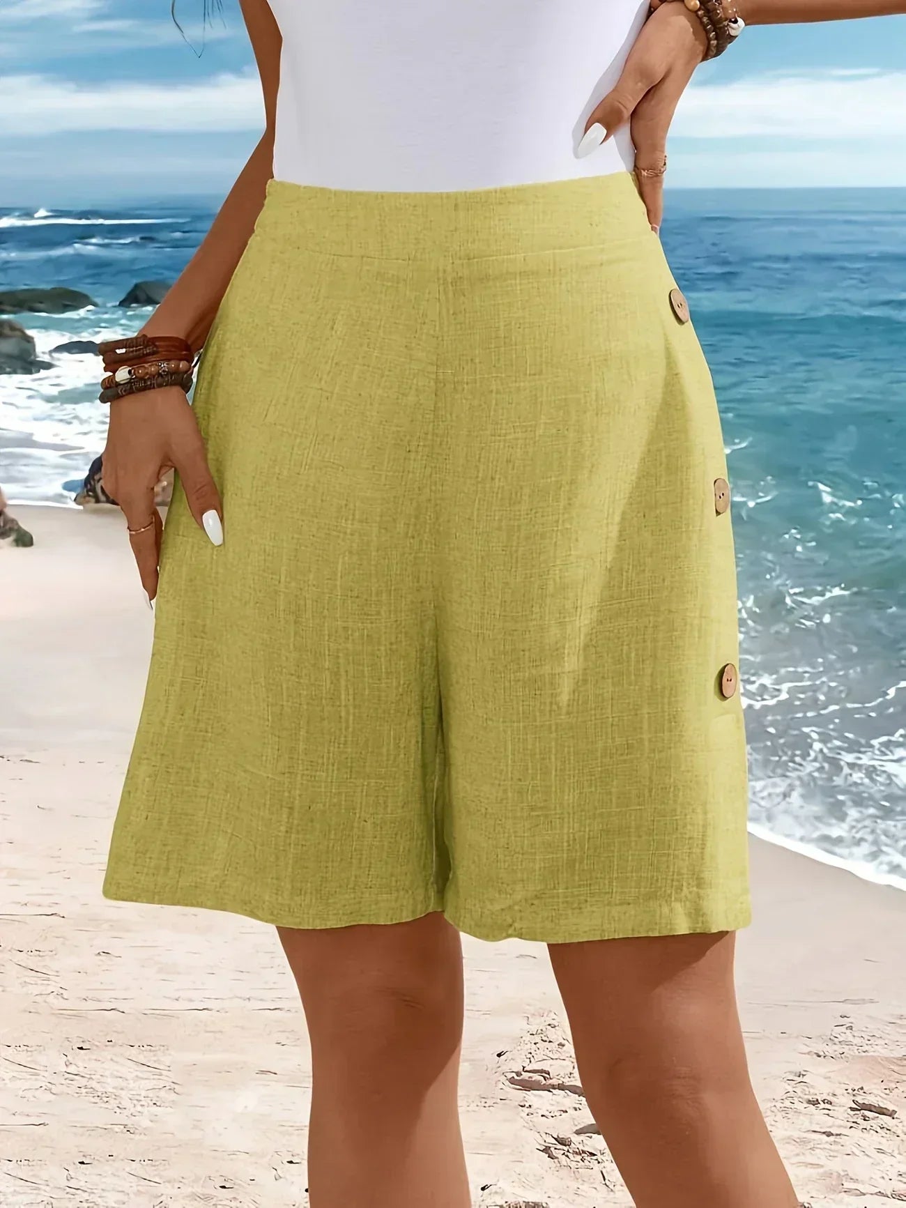 WHITNEY™ - CALÇÕES DE VERÃO DRAPEADOS E RESPIRÁVEIS