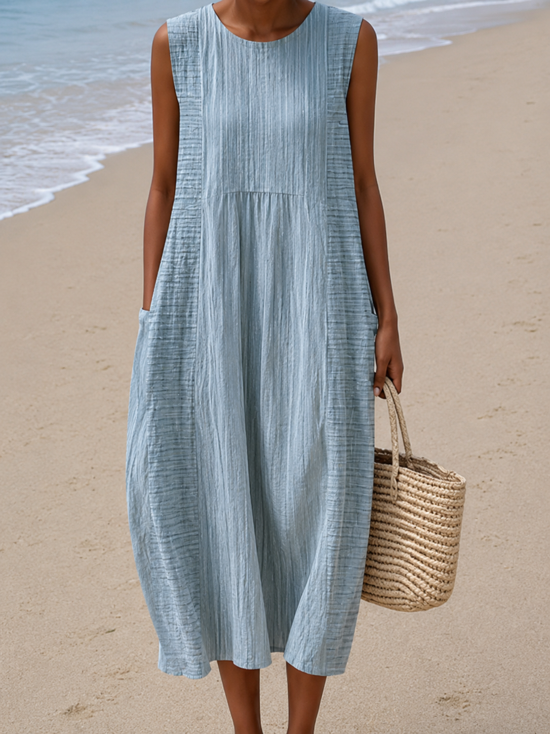 O vestido midi Anouk