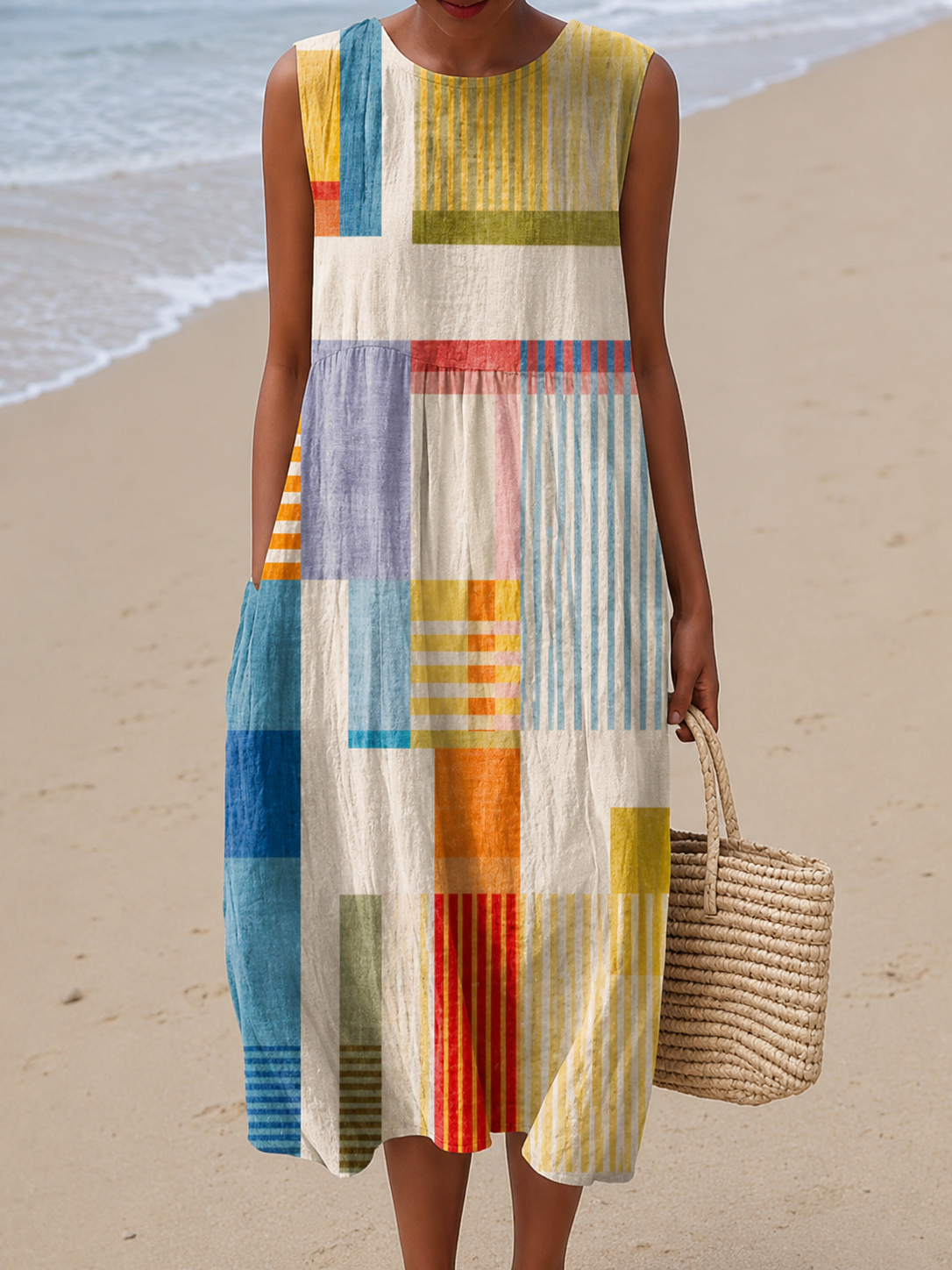 O vestido midi Apolline