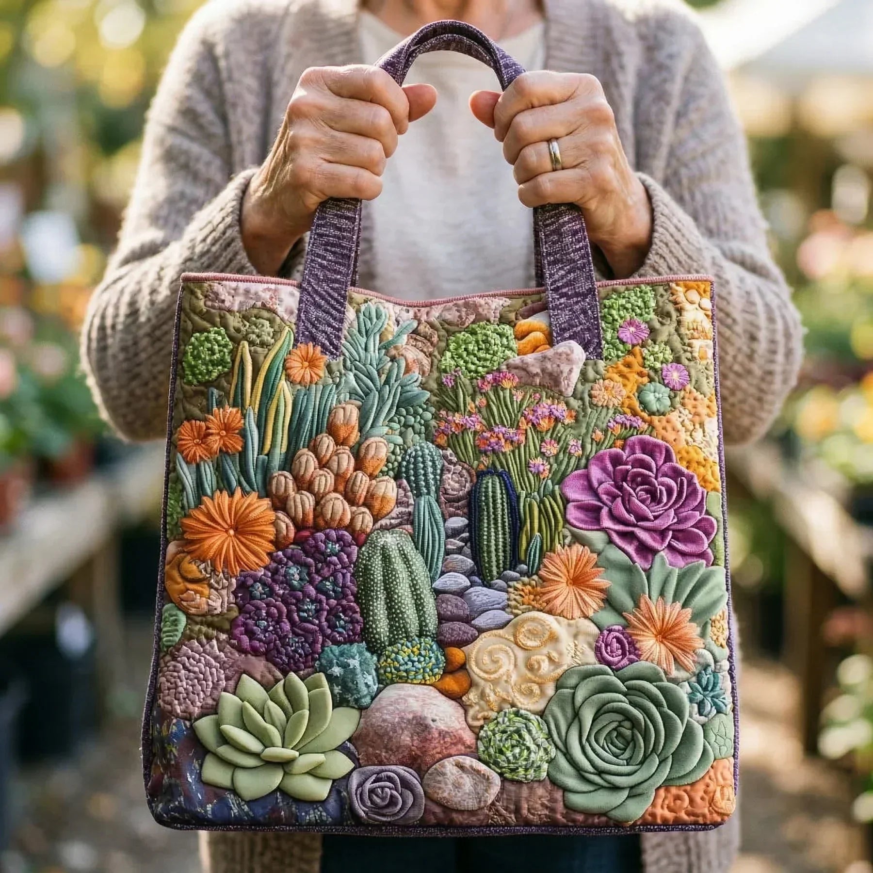 Kinsley | Handgefertigte weiche Stepptasche