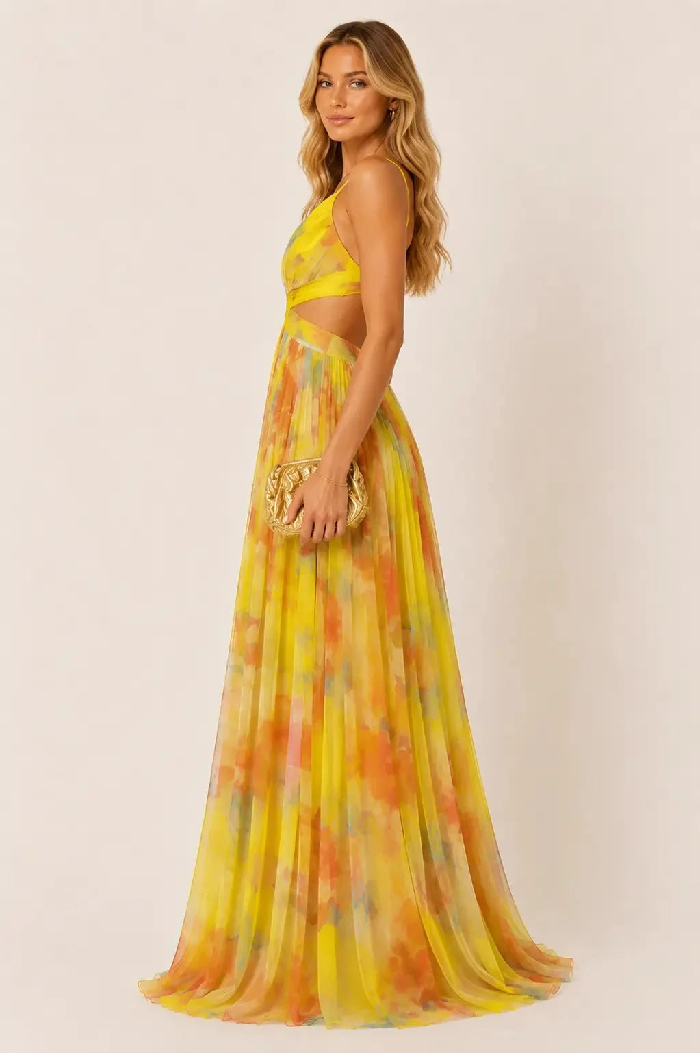 Gisela Vestido Longo Floral