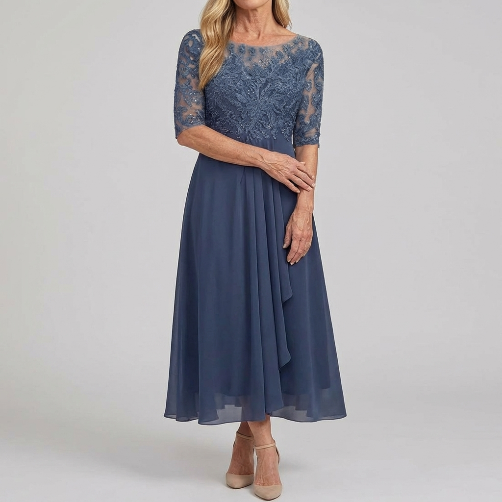 ZARIA™ | Spitze Midikleid Mühelose Eleganz