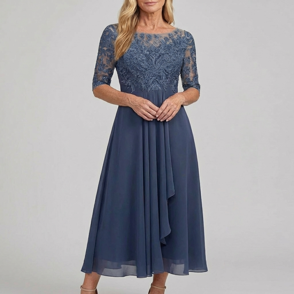 ZARIA™ | Spitze Midikleid Mühelose Eleganz