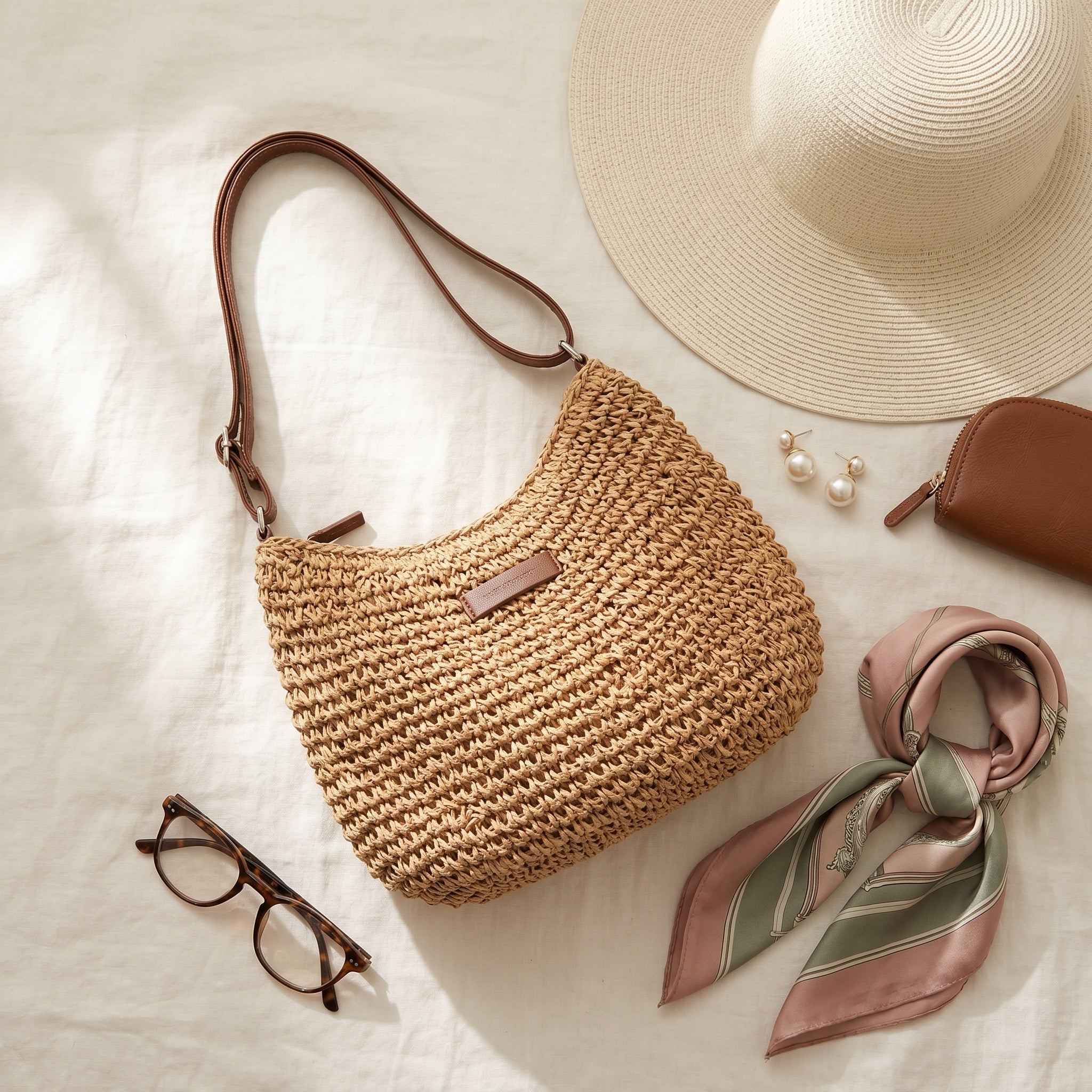 Simona | Bolsa Elegante em Tecido Entrançado