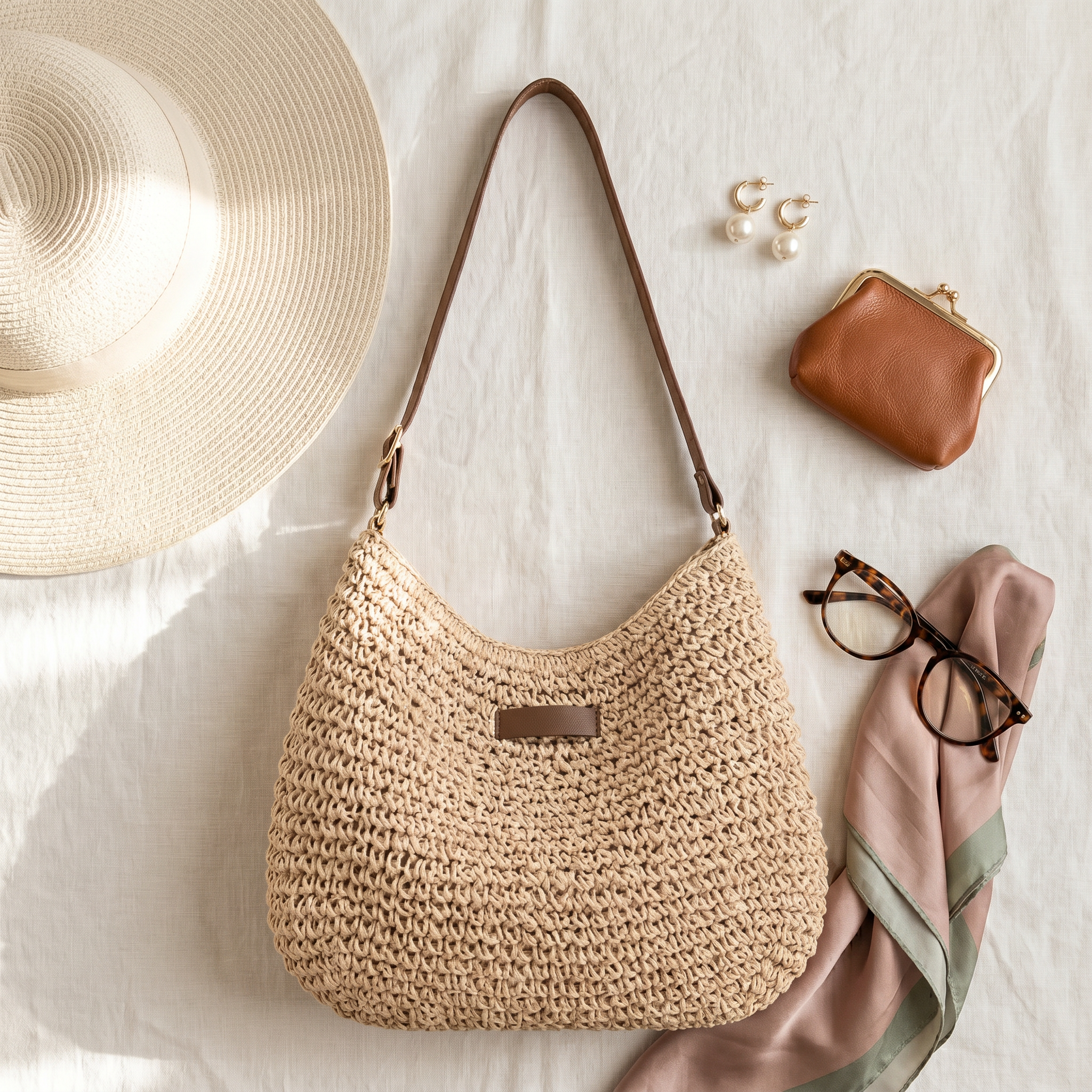 Simona | Bolsa Elegante em Tecido Entrançado
