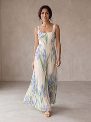 Oriah | Vestido Maxi A-Line com padrão floral