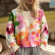 Ferrona | Camisola de Malha Multicolor com Flores Tie-Dye