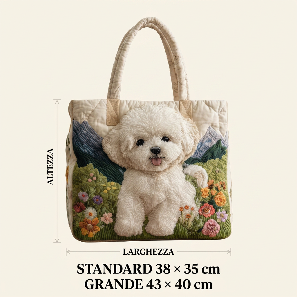 Mala artesanal «Cão Mágico» – Ideia para presente