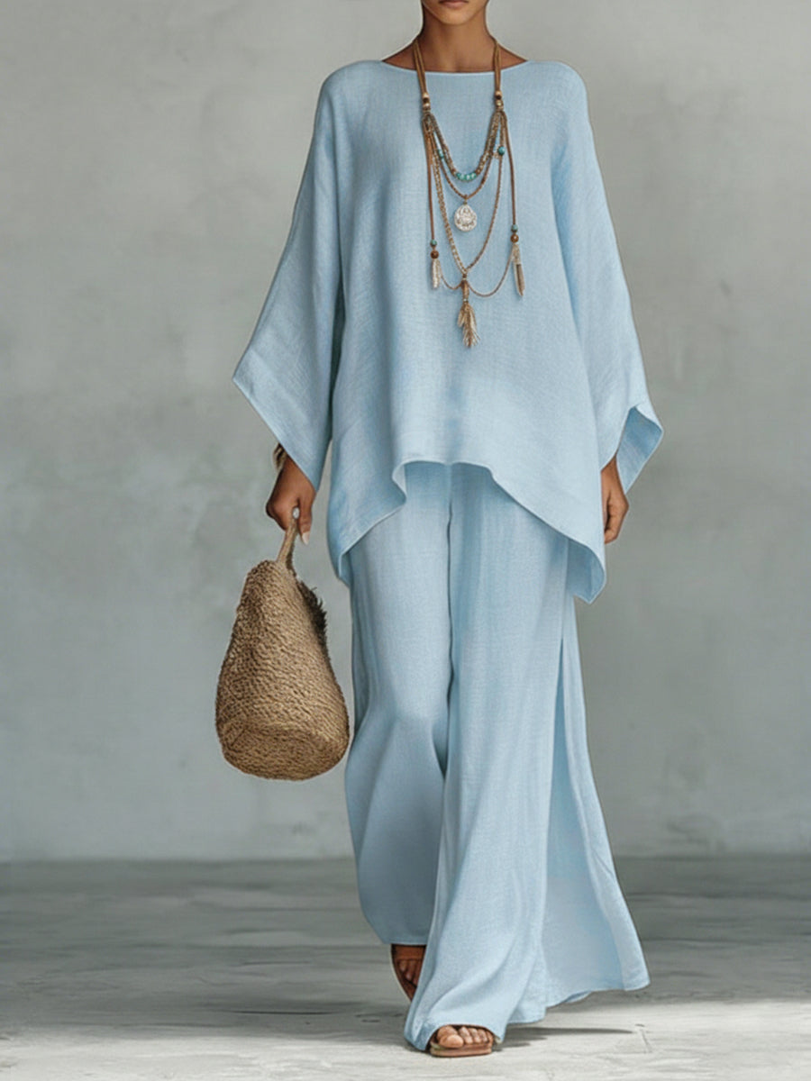 Celeste™ | Elegantes Leinen Zweiteiliges Set
