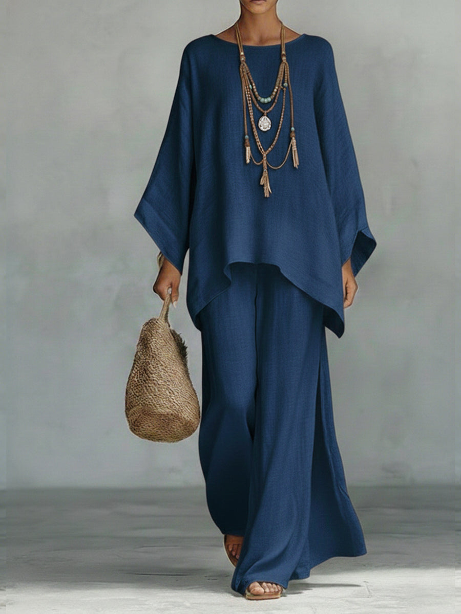 Celeste™ | Elegantes Leinen Zweiteiliges Set