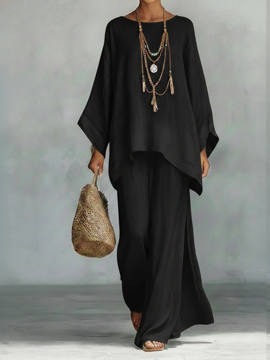 Celeste™ | Elegantes Leinen Zweiteiliges Set