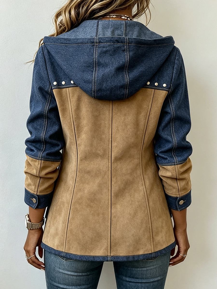 Fawnridge™ | Casaco Patchwork com Capuz