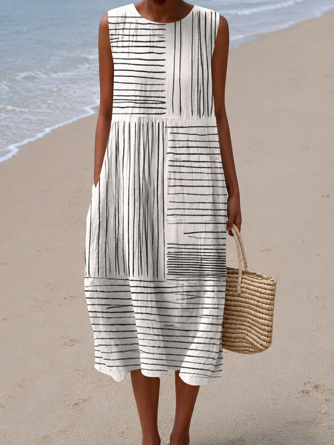 O vestido midi Amara