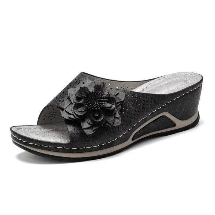 Verena - Komfortable Sandalen aus weichem Leder mit Fußgewölbestütze