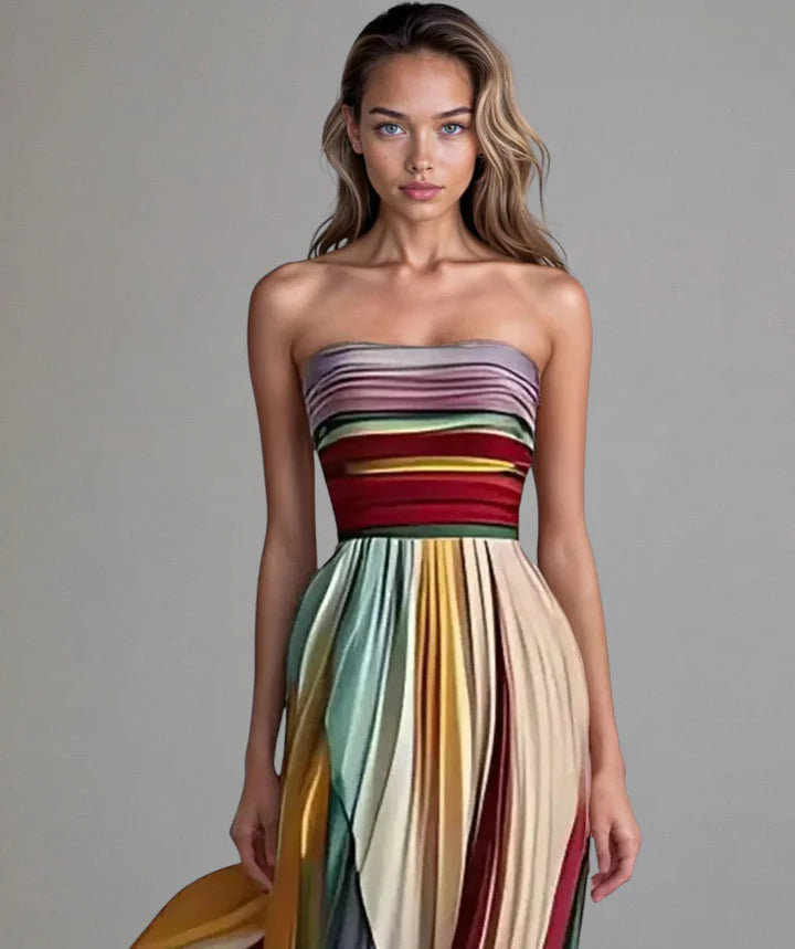 Ladina - Müheloses trägerloses A-Linien-Kleid